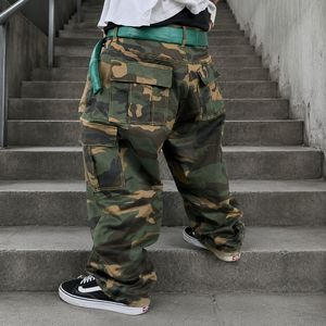 New Arrival Custom Loose <b>Camo</b> Streetwear Baggy Multi Pocket Camouflage <b>Cargo</b> Pants for <b>Men</b> - Product Image 4