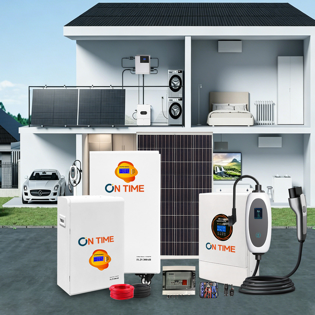 Home Energy Storage Plus EV Charging Combo 5kWh 10kWh Lithium Battery Solar Storage System Intelligent BMS Factory Wholesale