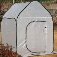 Mini serre Portable en plastique Pop up, tente pliable de culture de plantes de jardin pour la protection