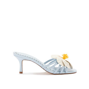 Sandales à talons hauts personnalisées pour femmes Chaussures de mariée de mariage en cuir avec semelle intérieure en caoutchouc/EVA Styles d'été Chaussures Pour Les Dames - Product Image 1