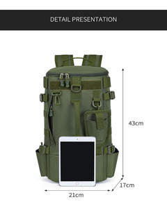 Sac à dos de pêche multifonctionnel grande capacité pour la vente en gros, sac de rangement pour cannes à pêche et équipement de plein air avec logo personnalisé - Product Image 2