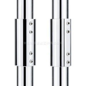 Main courante marine en acier inoxydable 316 à extrémité plate à 180 degrés, bidirectionnelle, avec connecteur traversant, rail droit pour yacht, accessoires de quincaillerie - Product Image 1