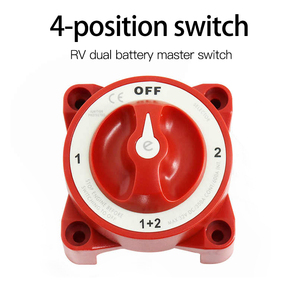 Interrupteur de déconnexion de <span class=keywords><strong>batterie</strong></span> 350A 4 positions pour <span class=keywords><strong>camping</strong></span>-cars bateaux camions | Interrupteur de coupure d'alimentation principal à double <span class=keywords><strong>batterie</strong></span> - Product Image 3