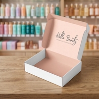 Boîte cosmétique en carton ondulé personnalisée, emballage pour coffrets cadeaux de parfums, boîte d'expédition en papier kraft pour soins de la peau, bougies parfumées