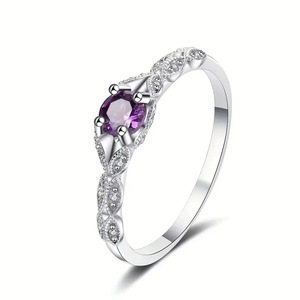 Anello rotondo da donna con design semplice a cerchio, accessorio per dito da indossare tutti i giorni - Product Image 1