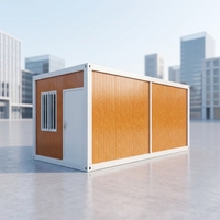 Conteneur mobile préfabriqué de luxe de 20 pieds, villa, bureau ou hôtel de haute qualité avec structure en acier et panneaux sandwich