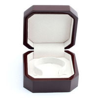 Boîte de rangement et de présentation de bijoux en bois rectangulaire antique irlandaise avec miroir, taille et couleur personnalisables