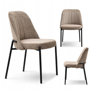 <span class=keywords><strong>Restaurant</strong></span> moderne de luxe cuisine salle à manger meubles cadre en métal nordique rembourré velours tissu chaises de salle à manger pour table - Product Image 2
