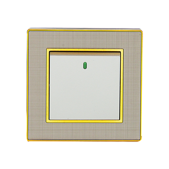 Acrylic Wall Switch Luxury Gold Design Light Switch 1/2/3/4gang Electrical Switch
