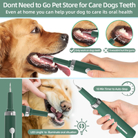 Kit de blanchiment des dents pour animaux de compagnie, chien et chat, à ultrasons, imperméable IPX7, pour usage domestique