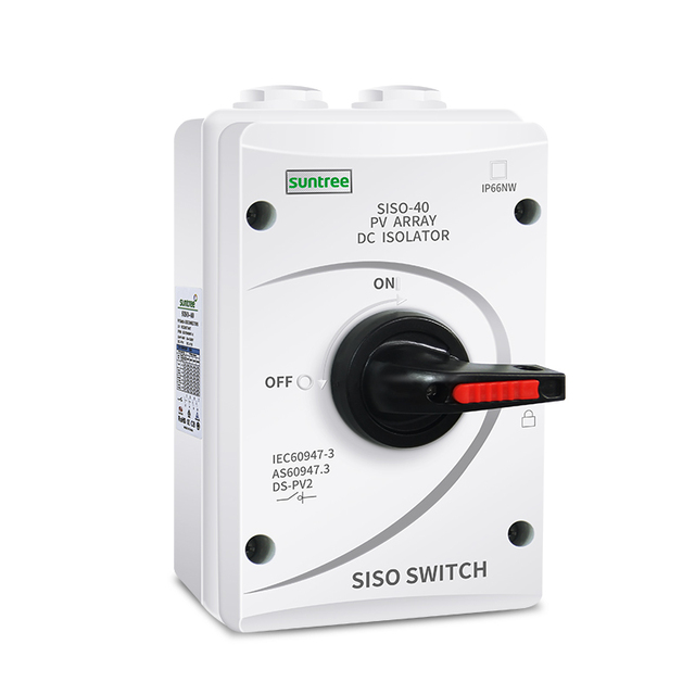 Waterproof Isolation Switch DC550V / DV1000V SISO for Solar Power System IP65 Protection Grade