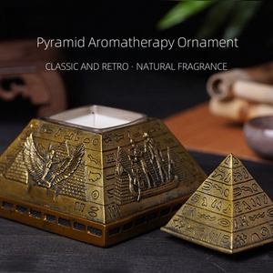 เทียนหอมอโรมาเธอราพีจากถั่วเหลือง ทำมือ กลิ่นหอมตามสั่ง รูปทรงพีระมิด สำหรับเทศกาลดีวาลี เป็นมิตรกับสิ่งแวดล้อม ติดทนนาน - Product Image 3