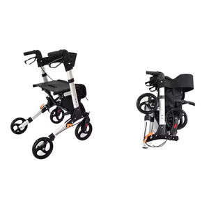 Upright Rollator Adult Folding Walker <strong>Walking</strong> <strong>Frames</strong> Standard Adults the Elderly Rollator Walker Rollator Walker <strong>With</strong> <strong>Seat</strong> - Product Image 1