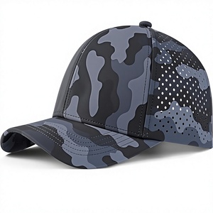 Casquette Snapback en Maille à 6 Panneaux Camouflage Noir Respirante Ajustable Unisexe Chapeau Décontracté Adulte Quatre Saisons - Product Image 2