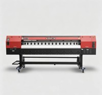 Impresora de pancartas para exteriores con solvente industrial SISNSTAR Factory Direct Y8 de 3.2m con 8 cabezales de impresión Konica KM-512i