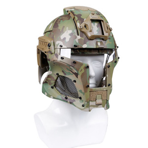 Middeleeuwse Ijzeren Krijgershelm Outdoor Cs Game Training Bril Uitgebreide Helm Uitrusting - Product Image 1
