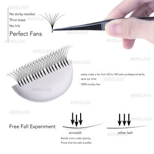 合成头发手工制作韩国 PBT 纤维哑光全卷长发接发定制徽标标签纯素天然柔软无残忍混合 - Product Image 4