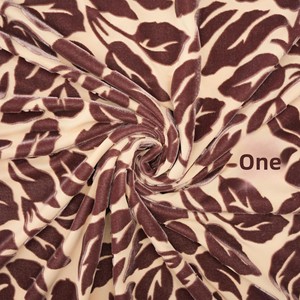 Tela Brocada Elástica de Poliéster Resistente a la Abrasión, Imitación Acetato, Spandex, con Diseño de Flores Tejidas en Terciopelo, Directo de Fábrica - Product Image 5