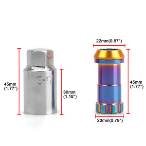 Auso-Racing Racing Lug <b>Nuts</b> M12x1.25 M12x1.5 Titanium Coated Anti-Theft For Wheel Upgrade - Product Image 3