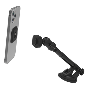 Adjustable Car Dashboard Phone Mount with Suction Cup Base and Telescopic Arm for Universal Use - Product Image 3