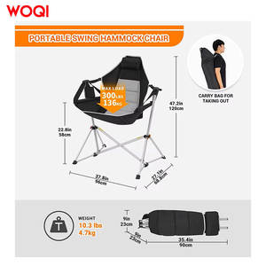 Silla Plegable para Exteriores Woqi, Marco de Aluminio, Tela Oxford Roja, Silla Portátil para Camping, Playa y Jardín con Almohada, Diseño Compacto - Product Image 5