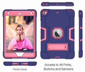 เคสแท็บเล็ตแบบไฮบริดกันกระแทกเต็มตัวสำหรับไอแพด มินิ 4/5 ขนาด 7.9 นิ้ว พร้อมขาตั้ง - Product Image 5