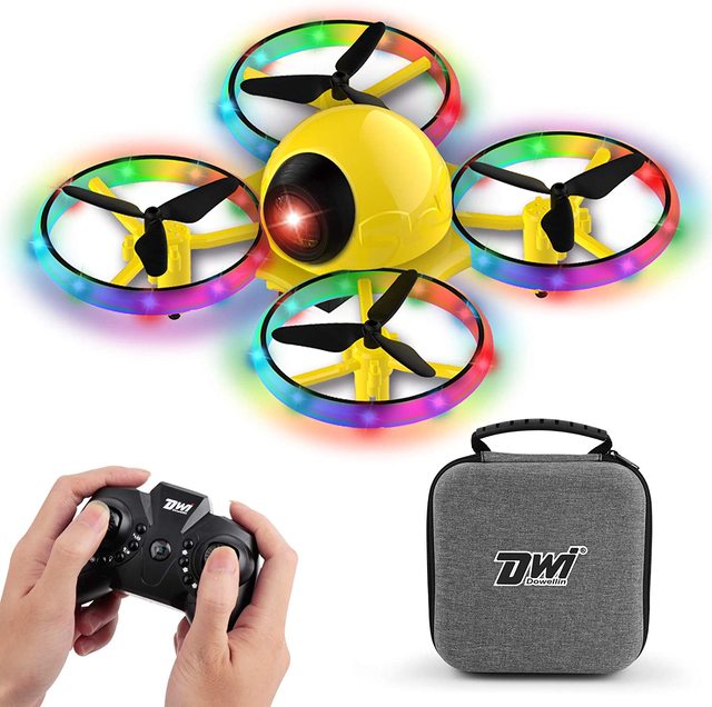 10 Minutes Long Flight Time Mini Drone for Kids with Blinking Light One Key Take Off Spin RC Nano Quadcopter Toys Drones for Beg