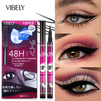 Nouveau crayon liquide pour les yeux, tendance, en gros, maquillage fin et lisse, durable, imperméable