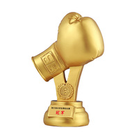 Trophée de joueur de boxe de compétition sportive Trophée en métal de sport Trophées et médailles pour les événements sportifs