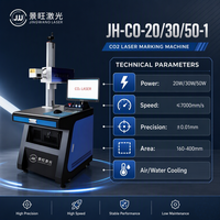 Machine de marquage laser CO2 CNC professionnelle pour gravure sur matériaux non métalliques, 30W 50W, tube RF USA, système de refroidissement intégré