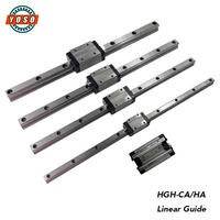 Rail de guidage linéaire à charge lourde HG HGH15/HGH20/HGH25/HGH30/HGH35/HGH40/HGH45/HGH50/HGH55/HGH60/HGH65 45 °   Rainure en forme d'arche gothique