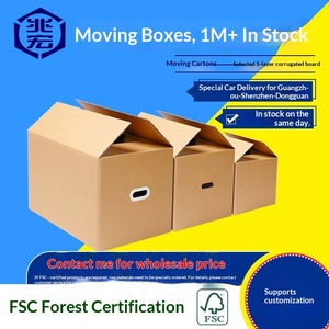 Custom Large Moving <b>Boxes</b> & <b>Shipping</b> Cartons Ready Stock for Packing and Postal Delivery - Product Image 5