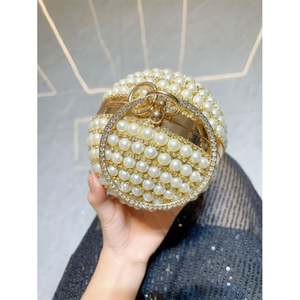 Клатч в форме сердца с кристаллами для вечерних выходов, золотая сумочка для женщин на выпускной - Product Image 4