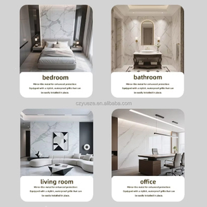 Elegante Moldura de Papel Tapiz Gris Plateado, Adhesivo Desprendible, Borde Decorativo para Techo de Hogar, para Baño, Sala de Estar, <span class=keywords><strong>Cocina</strong></span> - Product Image 6