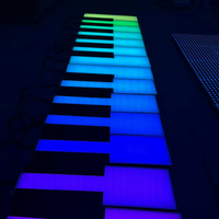 Piano interactif à projection LED RVB pour sol, idéal pour centres commerciaux, plazas, fêtes, mariages et événements commerciaux