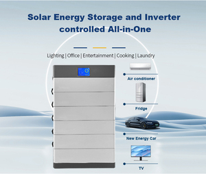 Stock DE LA UE 48V/51,2 V Lifepo4 Paquetes de baterías 10Kwh/20Kwh Almacenamiento solar de litio para el hogar Conexión de red híbrida apilable - Product Image 2