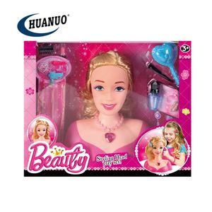 Ensemble de beauté personnalisé, jouet de coiffure, poupée en plastique, maquillage de mode, tête de poupée, jouet pour fille - Product Image 3