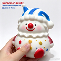 Mainan Squishy Badut Super Lembut Slow Rebound Fidget Toy Bentuk Badut Lucu Mainan Pereda Stres Grosir