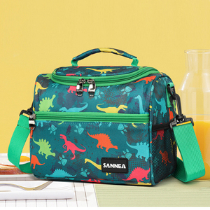 Tas Makan Siang Terisolasi Portabel Motif Kartun Fashion Terbaru untuk Wanita Pria, Tas Selempang Bahu untuk Pelajar Anak-anak, Tas Pendingin Piknik - Product Image 1