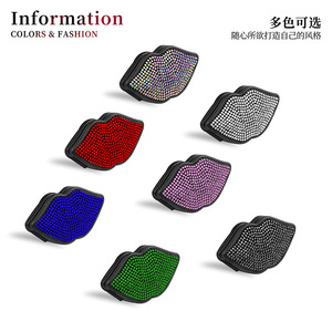 Nouveau Clip de Fixation de Sécurité pour <span class=keywords><strong>Ceinture</strong></span> de Sécurité en PU avec Diamants, Réglable et Élastique, pour Femmes Enceintes, Ajustement Universel pour Voiture - Product Image 1