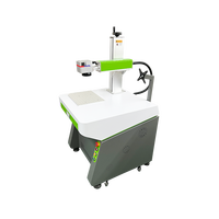Machine de marquage laser à fibre économique de bureau, mini-marqueur laser AI haute précision pour marquage de logos métalliques et numéros de série, gris et blanc
