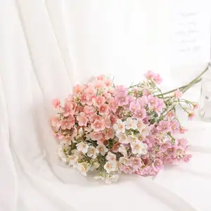 Handgefertigte Seide künstlicher Babyaufdruck Sternblumenmaterial für Heimdekoration Ornamente Großhandel für Hochzeit