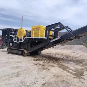 Planta trituradora de piedra móvil con máquina trituradora de mandíbula móvil de fábrica