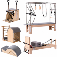 Machine de Pilates Reformer en Bois Premium, Chaise Cadillac, Correcteur de Colonne Vertébrale, Kit d'Équipement de Studio de Pilates en Promotion