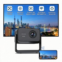 Proyektor Video Game Smart TV Native 1080P Home Theater Cinema 900ANSI High Lumens Movie Beamer 4K La-ser Android