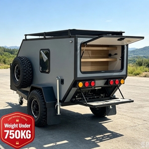 Remolque de Viaje Todoterreno Personalizado, Remolque Ligero para Acampar, RV Camper, Remolque de Camping Ligero, <span class=keywords><strong>750</strong></span> <span class=keywords><strong>kg</strong></span> - Product Image 1