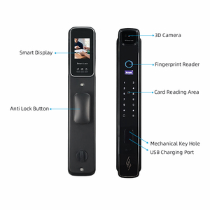 Tiên tiến 3D Nhận dạng khuôn mặt thông minh khóa-an toàn <span class=keywords><strong>Keyless</strong></span> nhập cảnh, nhanh chóng và chính xác sinh trắc học truy cập cho hiện đại Nhà & văn phòng - Product Image 3