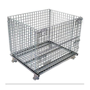 مستودع بكرة قماش شبكي الأرفف الصلب رافعة شوكية قفص التراص حاوية قفص - Product Image 3