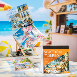24 Adesivi per Confezione Serie Spiaggia Tema Vacanze al <span class=keywords><strong>Mare</strong></span> Materiale Doppio Autoadesivo Fustellato per Decorazione Quaderni e Storyboard - Product Image 2