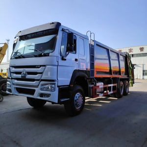 6x4 sử dụng 10cbm 15cbm 10 bánh xe đổ rác rác xe tải - Product Image 6